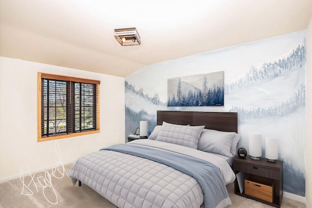 3331 Salem Ct, Rochester Hills, MI 48306 - carpeted bedroom with baseboards and lofted ceiling
