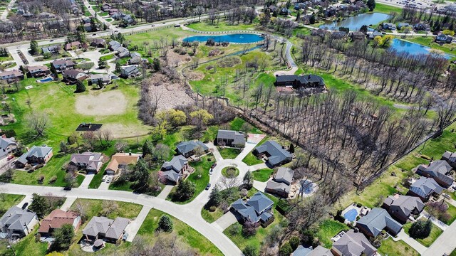 3331 Salem Ct, Rochester Hills, MI 48306 - view of property location with a large body of water and nearby suburban area