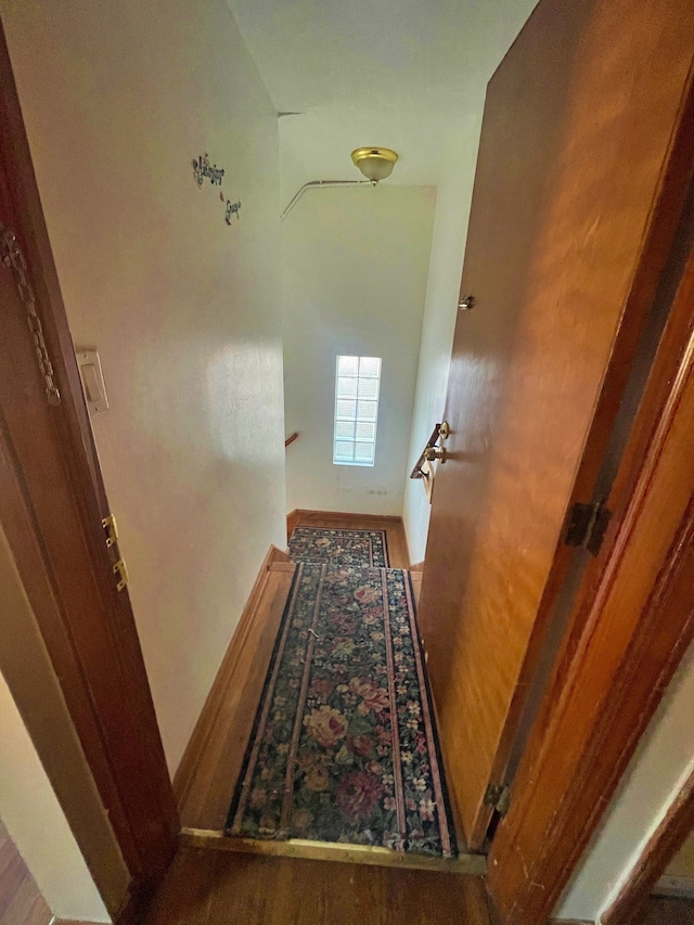 4057 High St, Ecorse, MI 48229 - stairs featuring baseboards and wood finished floors