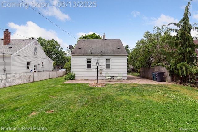 1976 Bacon Ave, Berkley, MI 48072 - rear view of property featuring a patio area and a chimney