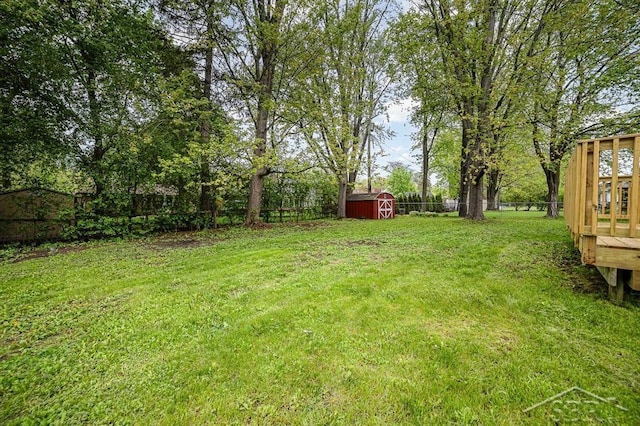 4215 Washington St, Midland, MI 48642 - view of yard featuring a deck