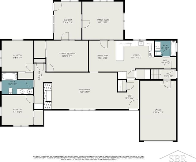 4215 Washington St, Midland, MI 48642 - home floor plan