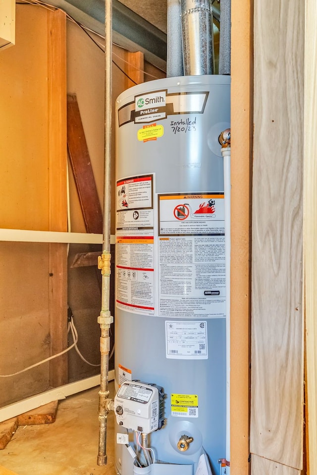 utilities with water heater