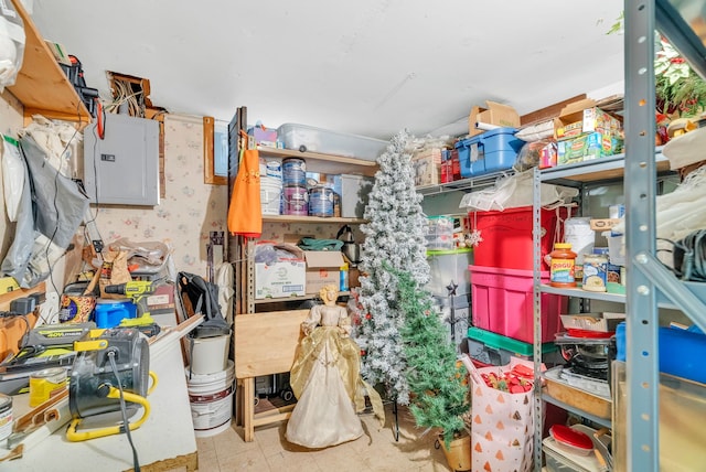 storage with electric panel