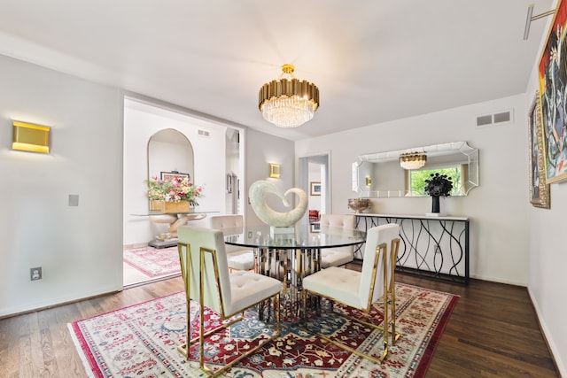 4749 Tara, West Bloomfield, MI 48323 - dining room with a chandelier, wood finished floors, and baseboards