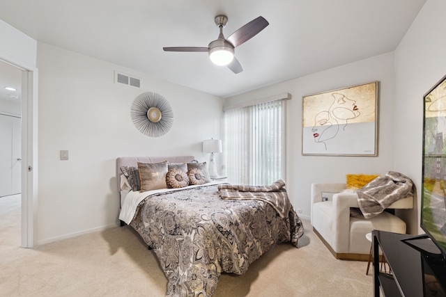 4749 Tara, West Bloomfield, MI 48323 - bedroom with carpet floors, baseboards, and ceiling fan