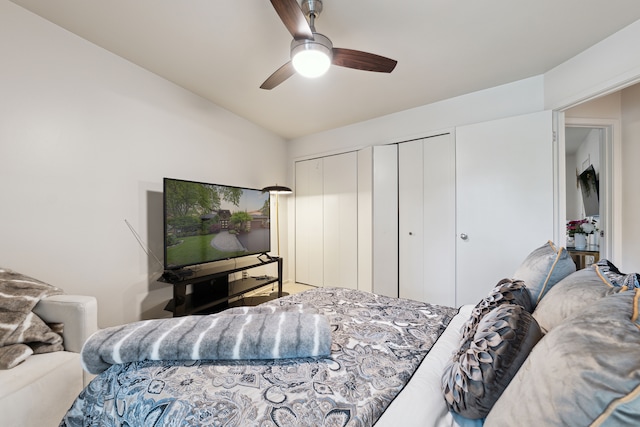 4749 Tara, West Bloomfield, MI 48323 - bedroom with multiple closets and ceiling fan