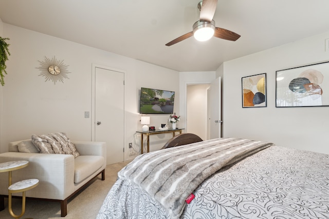 4749 Tara, West Bloomfield, MI 48323 - bedroom featuring light carpet and ceiling fan