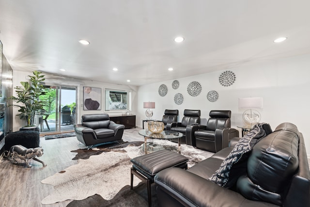 4749 Tara, West Bloomfield, MI 48323 - living area with recessed lighting and wood finished floors