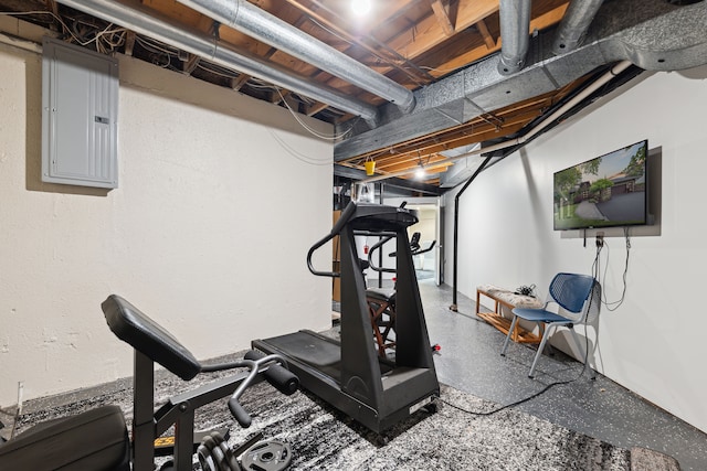 4749 Tara, West Bloomfield, MI 48323 - workout area with electric panel