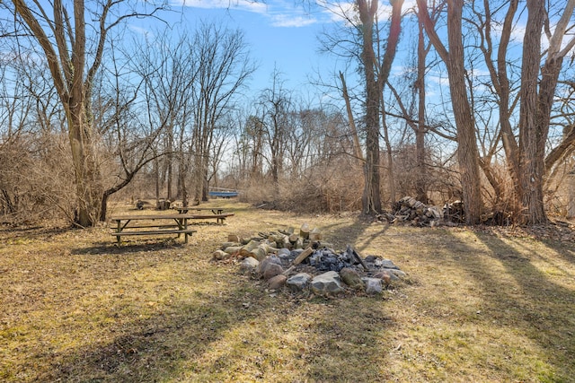 804 E Avon Rd, Rochester Hills, MI 48307 - view of yard with a fire pit