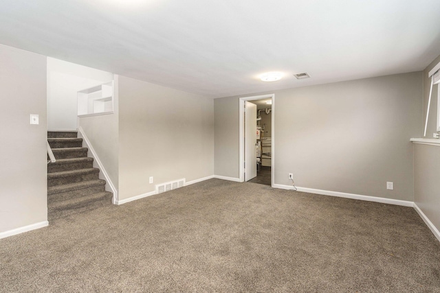 15939 New Hampshire St, Southfield, MI 48075 - carpeted spare room featuring stairway and baseboards