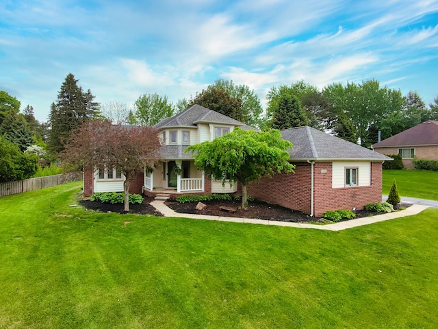 8148 Orchardview Dr, Washington, MI 48095 - view of front of house with brick siding and covered porch