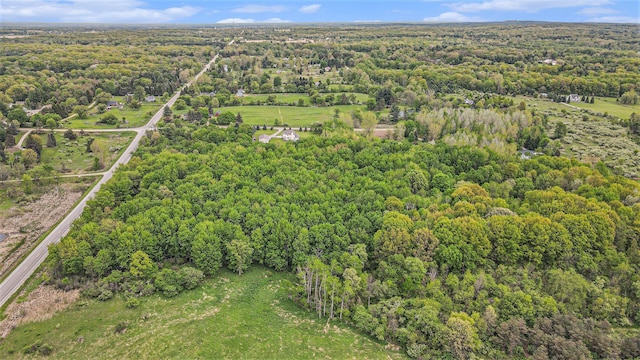 4024 Hosner Rd, Metamora, MI 48455 - aerial view of property and surrounding area featuring a heavily wooded area