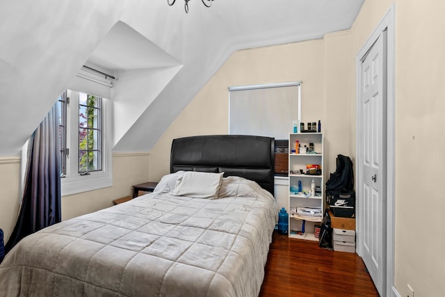8911 Manor Ave, Allen Park, MI 48101 - bedroom with wood finished floors and lofted ceiling