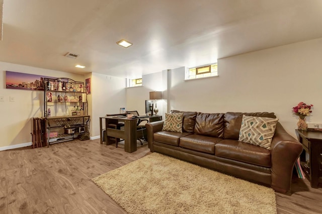 23830 Shakespeare Ave, Eastpointe, MI 48021 - living area with wood finished floors and baseboards