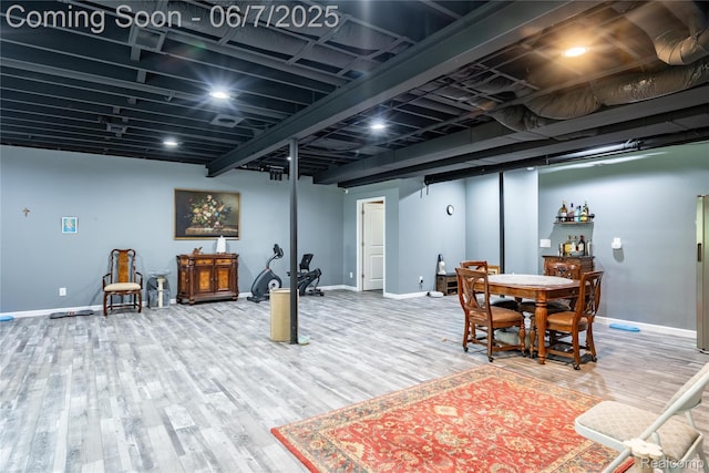 791 Glen Meadows Dr, South Lyon, MI 48178 - finished basement featuring wood finished floors and baseboards