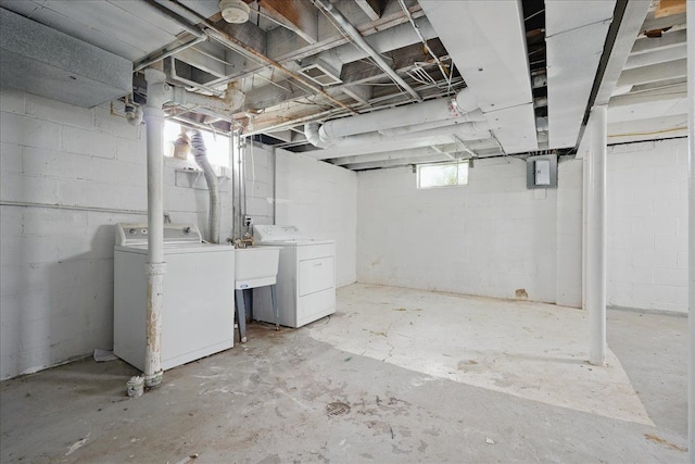 21803 Brittany Ave, Eastpointe, MI 48021 - basement with independent washer and dryer