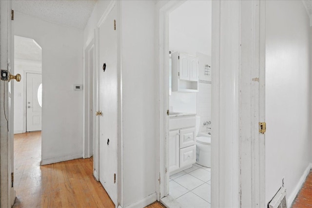 21803 Brittany Ave, Eastpointe, MI 48021 - hallway with light wood-type flooring