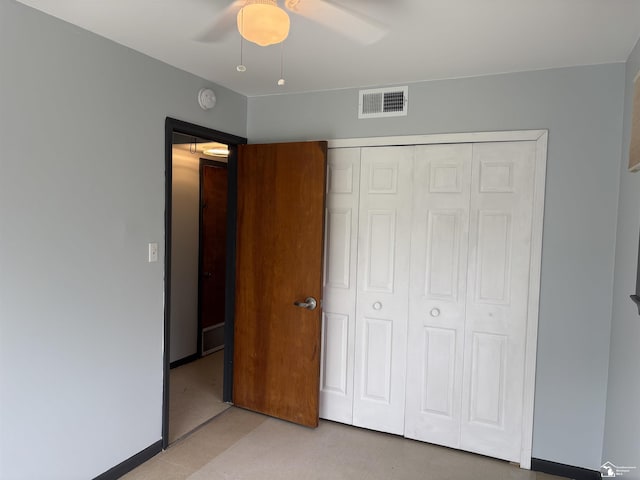 12642 Kentfield St, Detroit, MI 48223 - unfurnished bedroom with a closet and a ceiling fan