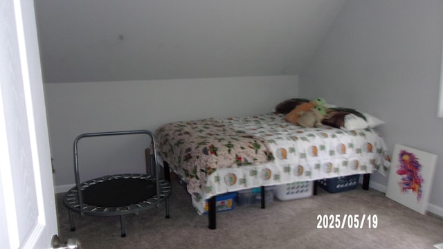 823 21st St, Jackson, MI 49203 - carpeted bedroom featuring vaulted ceiling