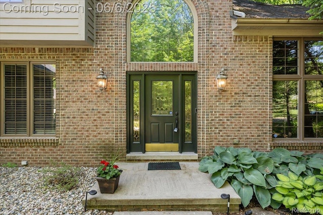 53629 Wayburn Ct, Utica, MI 48315 - entrance to property featuring brick siding