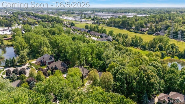 53629 Wayburn Ct, Utica, MI 48315 - aerial view of property and surrounding area featuring nearby suburban area