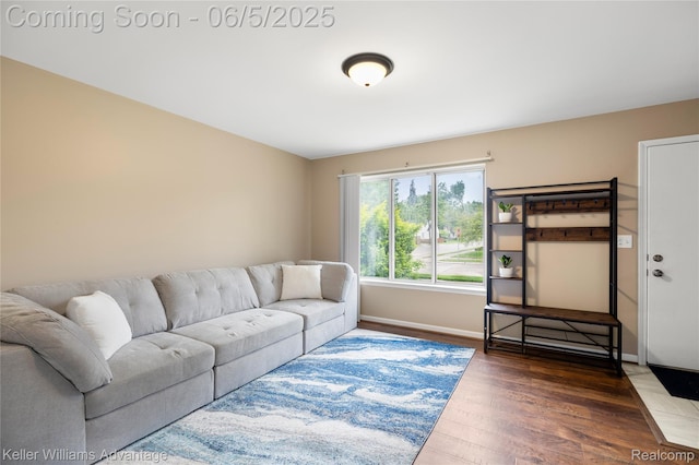 3714 Prairie Ave, Berkley, MI 48072 - living area with wood finished floors and baseboards