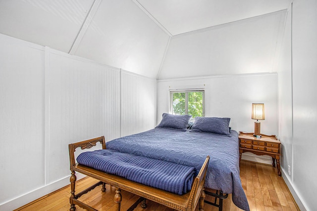 61564 Park St, Cassopolis, MI 49031 - bedroom featuring light wood-type flooring and lofted ceiling