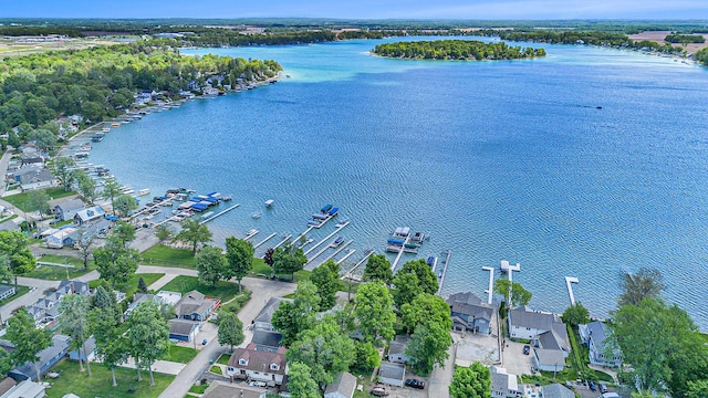 61564 Park St, Cassopolis, MI 49031 - aerial view of property and surrounding area with a nearby body of water and nearby suburban area