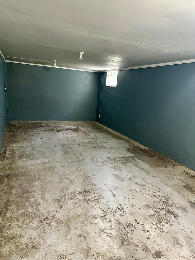 empty room with concrete floors