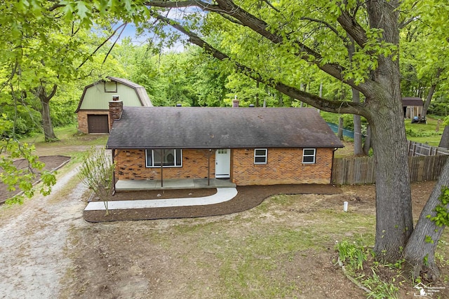 6505 Clover Ln, Lambertville, MI 48144 - view of front of home featuring brick siding and roof with shingles