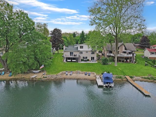 3732 Loch Dr, Highland, MI 48357 - view of subject property featuring a nearby body of water and a tree filled landscape
