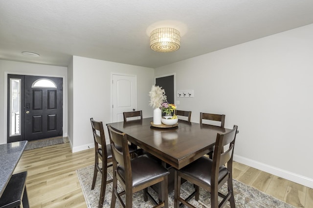 9561 Springville Hwy, Onsted, MI 49265 - dining room with light wood-style floors and baseboards