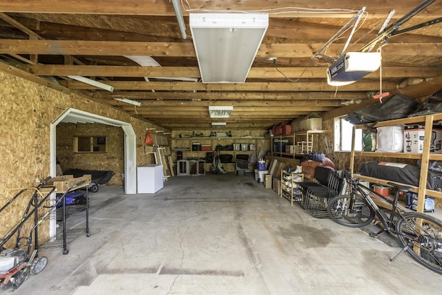 9561 Springville Hwy, Onsted, MI 49265 - garage featuring a garage door opener