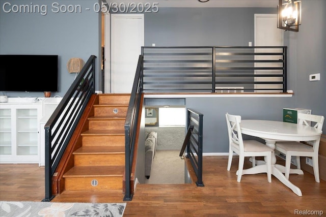 771 Easley Dr, Westland, MI 48186 - stairway with wood finished floors