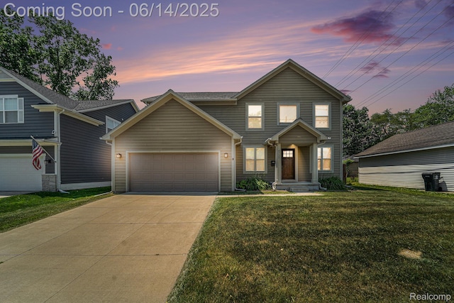 4715 Mandalay Ave, Royal Oak, MI 48073 - traditional-style house with a garage, driveway, and a front lawn