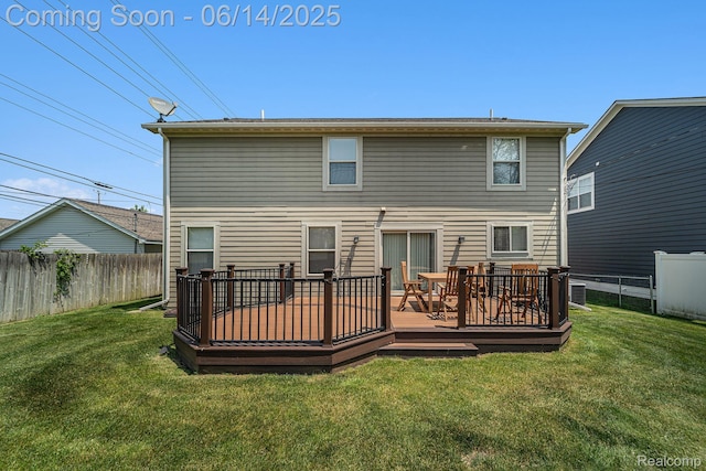 4715 Mandalay Ave, Royal Oak, MI 48073 - back of property featuring a fenced backyard and a deck