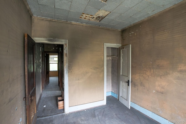 17257 Moenart St, Hamtramck, MI 48212 - unfurnished bedroom with unfinished concrete flooring