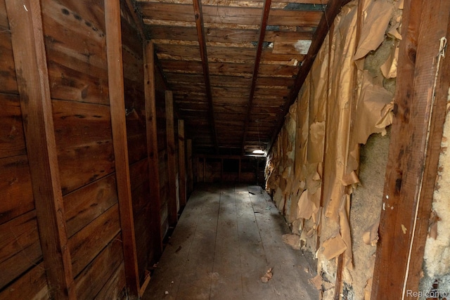 17257 Moenart St, Hamtramck, MI 48212 - view of unfinished attic