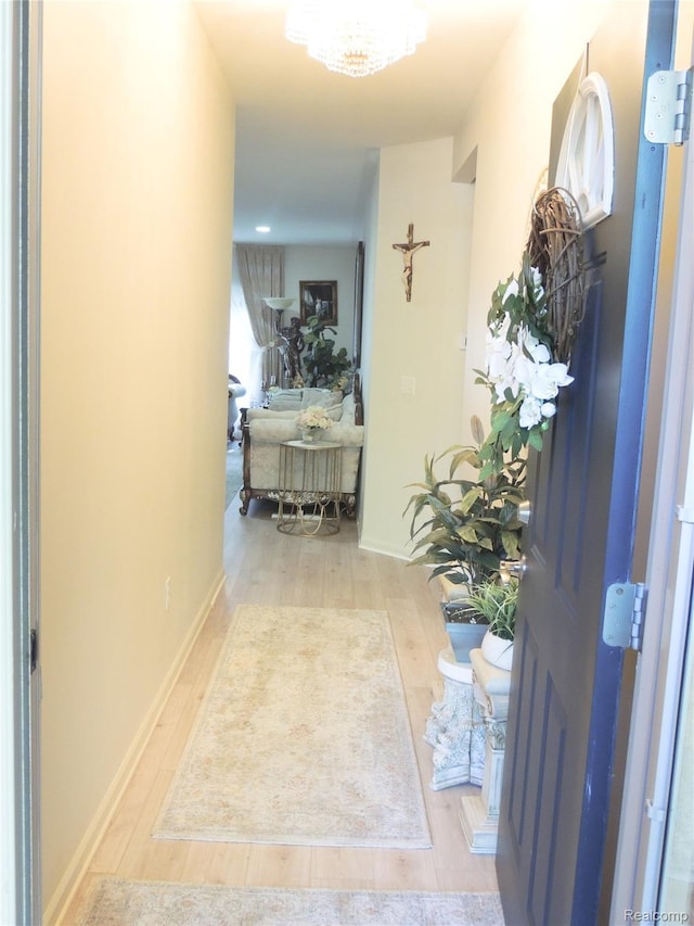 14478 Shadywood Dr, Sterling Heights, MI 48312 - hallway featuring wood finished floors