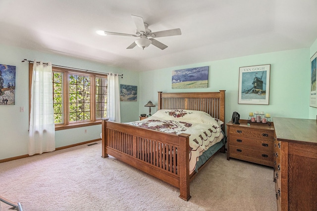 1506 Golfside Ct, Flushing, MI 48433 - carpeted bedroom with baseboards and ceiling fan