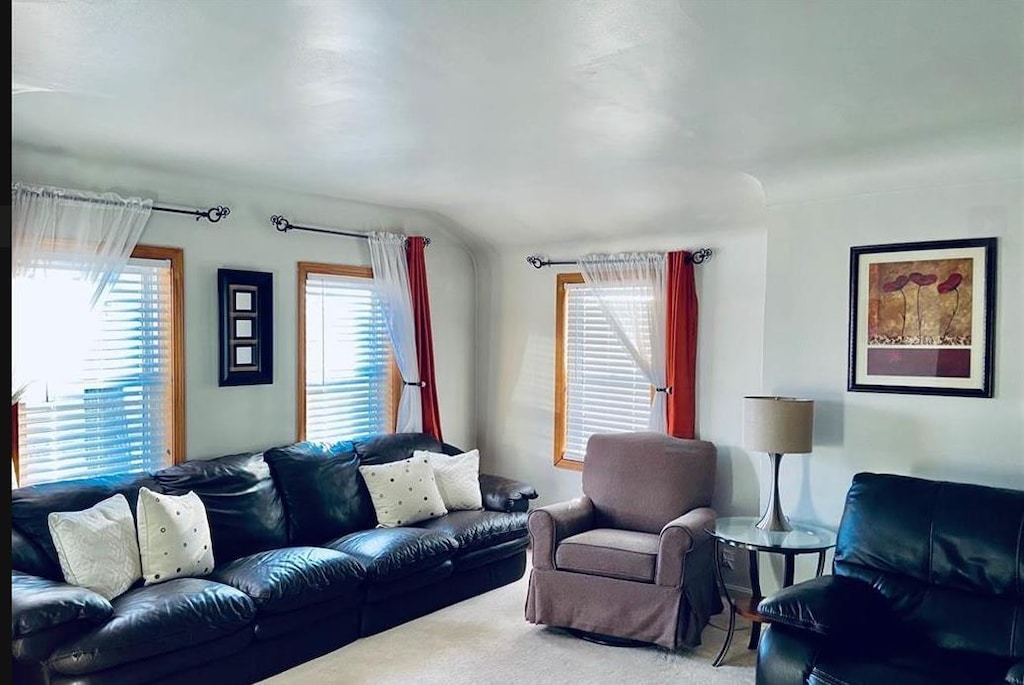 1038 W Pine Ave, Mount Morris, MI 48458 - living room featuring carpet flooring