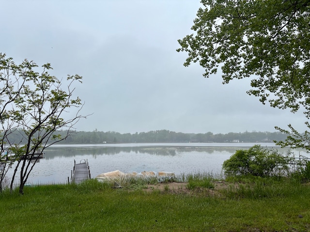3788 Cedar Point Rd, Howell, MI 48843 - water view featuring a dock