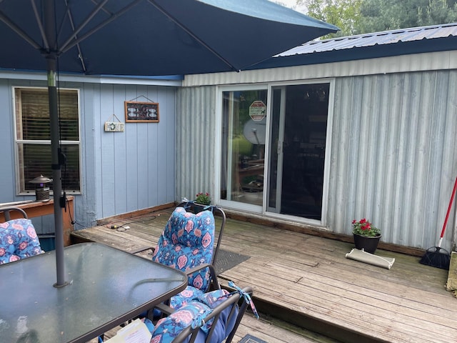 21576 Caberfae Hwy, Wellston, MI 49689 - deck with outdoor dining space