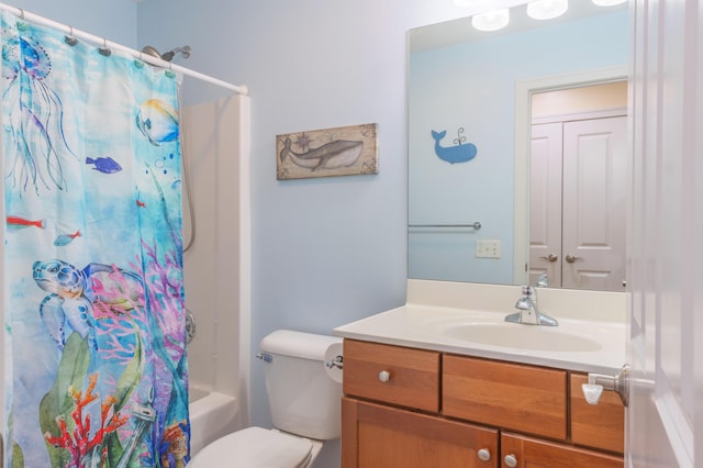 1373 Kristen Path, Saint Joseph, MI 49085 - full bath with vanity, toilet, and shower / bath combination with curtain