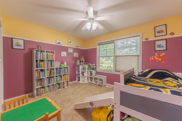 1373 Kristen Path, Saint Joseph, MI 49085 - carpeted bedroom featuring a ceiling fan