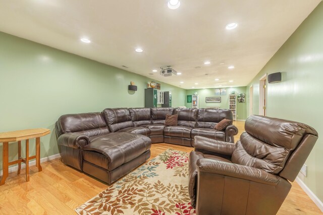 1373 Kristen Path, Saint Joseph, MI 49085 - living room with light wood-style floors, recessed lighting, and baseboards