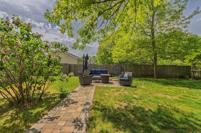 1373 Kristen Path, Saint Joseph, MI 49085 - view of yard featuring outdoor lounge area and a patio