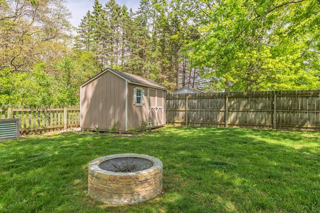 1373 Kristen Path, Saint Joseph, MI 49085 - view of yard with a fire pit